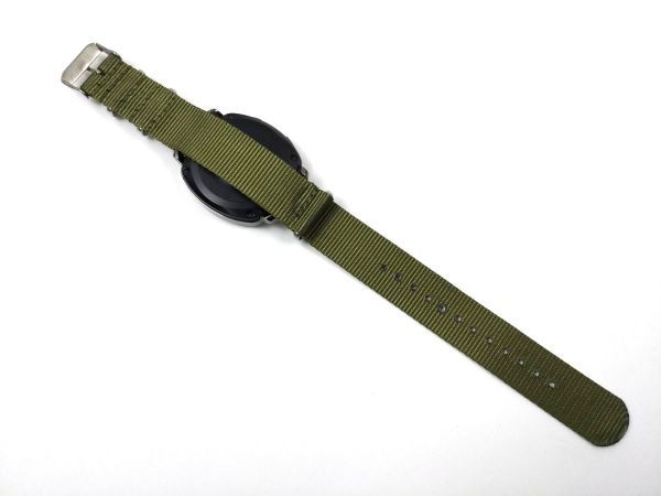 ナイロン製ミリタリーストラップ natoタイプ 腕時計布ベルト アーミーグリーン 20mm_画像5