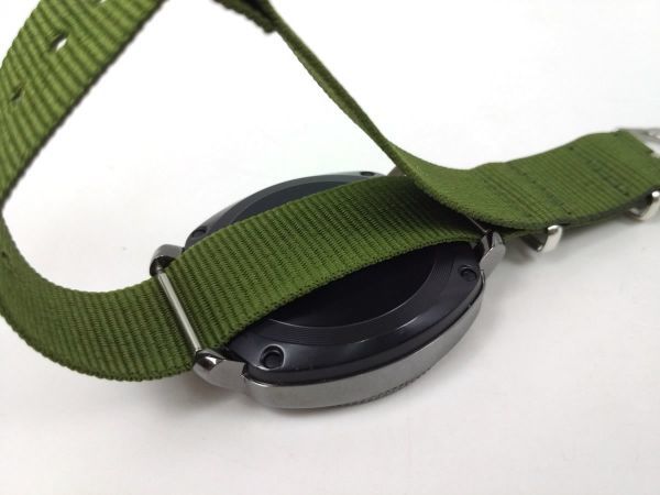 nato type nylon made military strap wristwatch cloth belt Army green 20mm