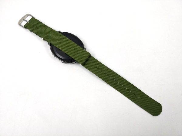 nato type nylon made military strap wristwatch cloth belt Army green 20mm