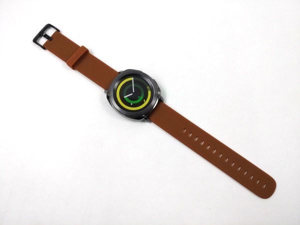 スポーツバンド 交換用腕時計ベルト ストラップ シリコン ラバー ブラウン 20mmの画像4