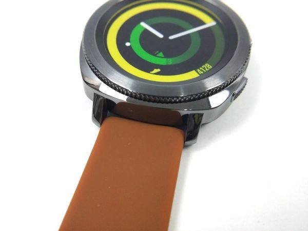 スポーツバンド 交換用腕時計ベルト ストラップ シリコン ラバー ブラウン 20mmの画像5