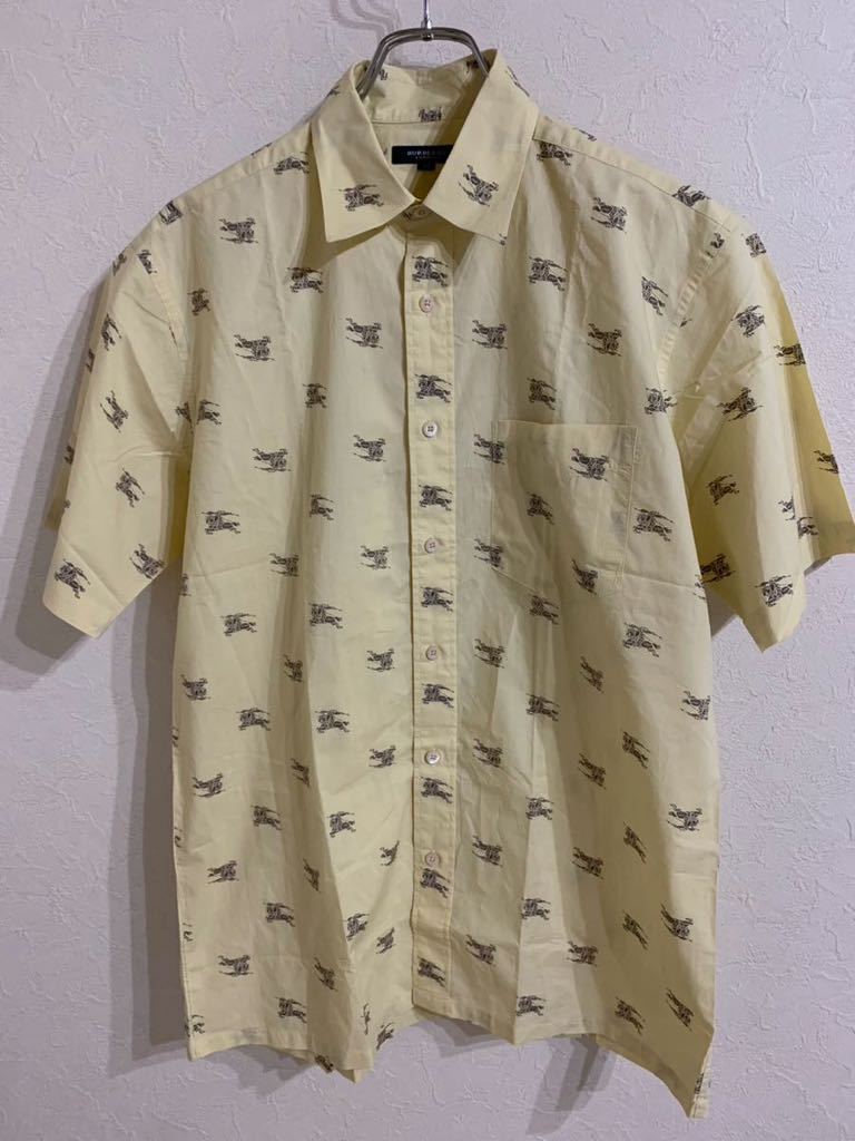世界有名な Burberry アイボリー Mサイズ BBW37-433 半袖シャツ ホース