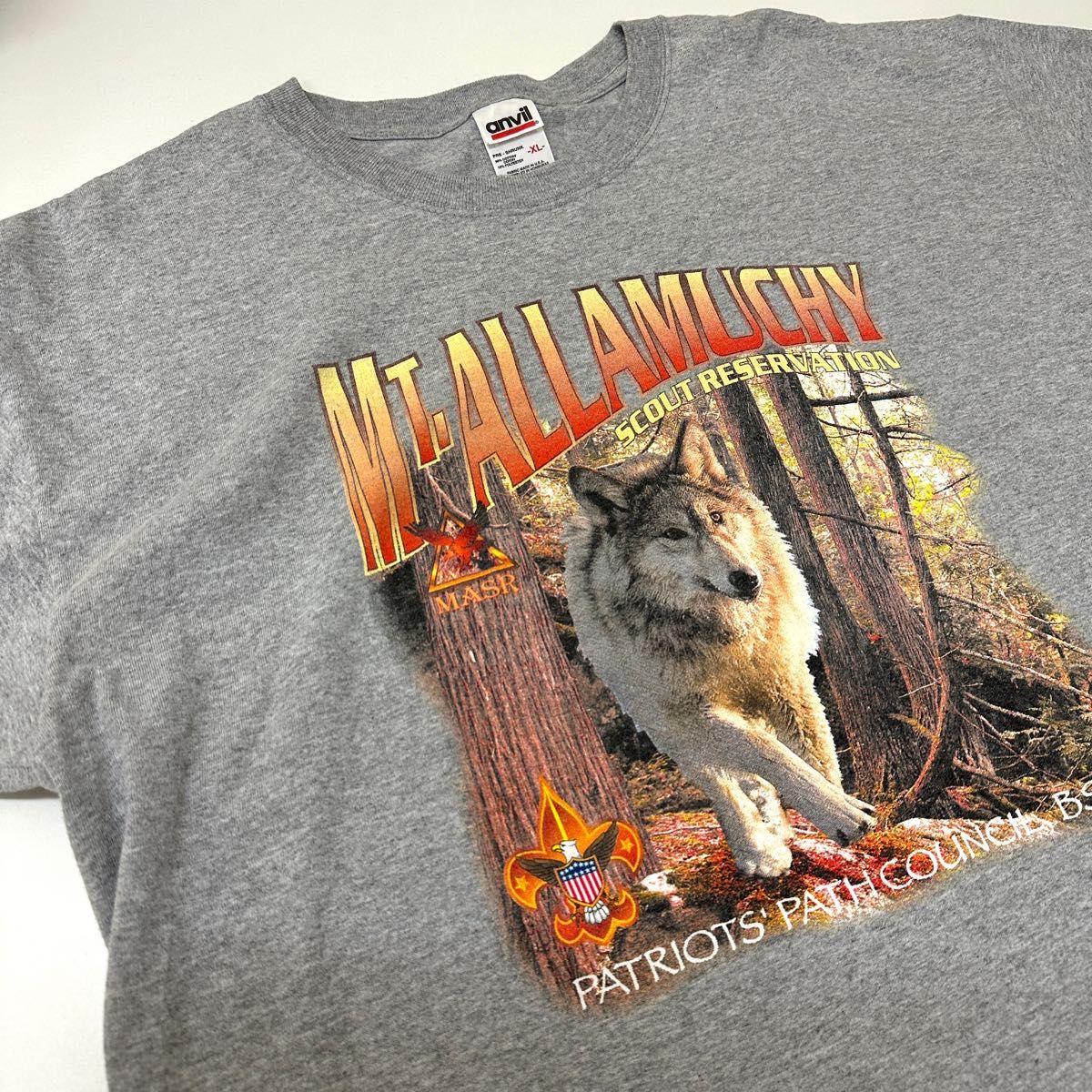 USA製 anvil Tシャツ アンビルtシャツ 狼Tシャツ オオカミ ウルフT