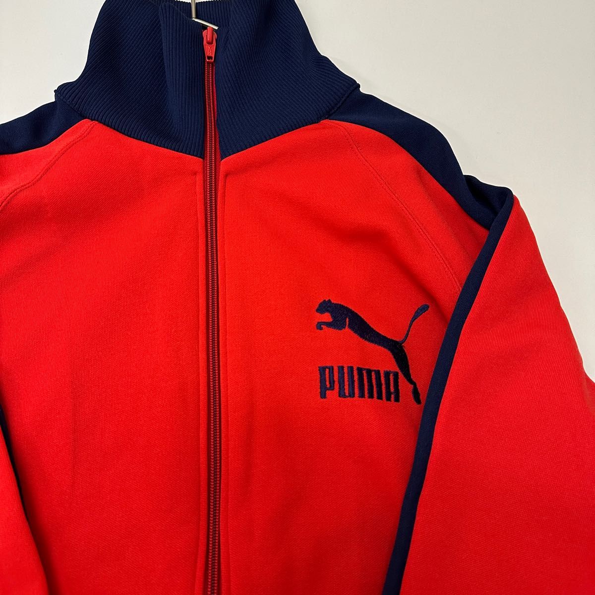 PUMAジャージ プーマ レトロ ジャージ トラックジャケット 赤 PUMAジャージ プーマ レトロ ジャージ トラックジャケット 赤