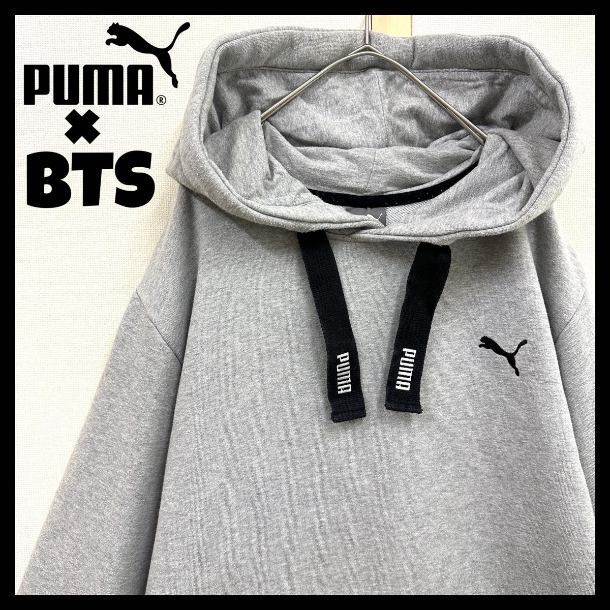 PUMA×BTS コラボパーカー プーマパーカー BTS着用 オーバーサイズ BTS jin ジン ホソク