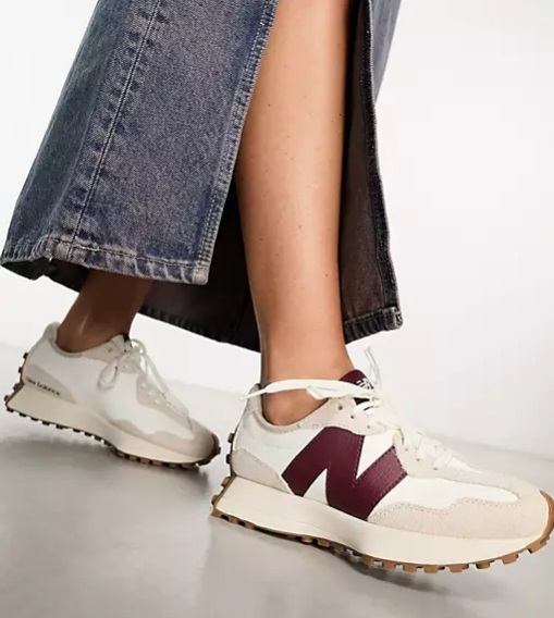 ☆セール☆New Balance 327 Beige/Burgundy (約27cm)_画像8