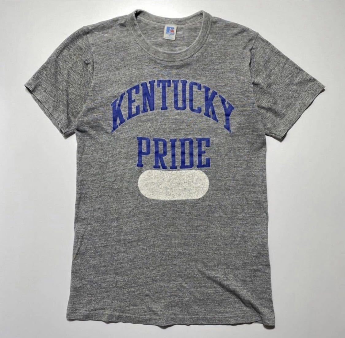 【¥1000スタート】M 80s 90s Ruseel Athletic KENTUCKY PRIDE Tee 80年代 90年代 ラッセルアスレティック プリント Tシャツ USA製 R2070_画像1