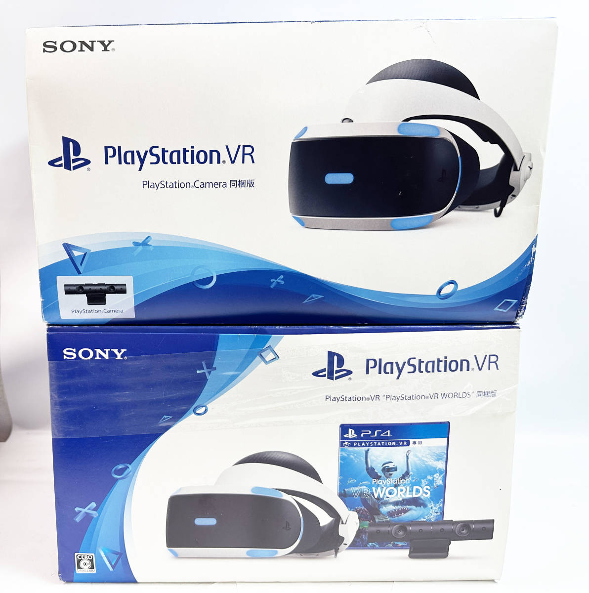 現状品 動作未確認 SONY PlayStation VR 2台セット CUHJ-16003/CUHJ