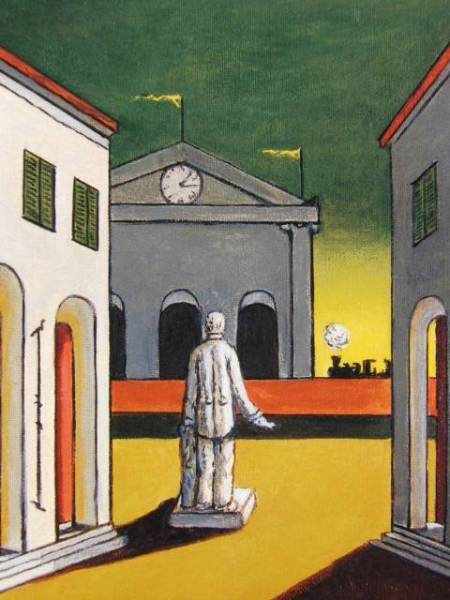 GIORGIO DE CHIRICO、THE POLITICIAN、海外版超希少レゾネ、新品額装付、状態良好、送料込み、ジョルジョ・デ・キリコ