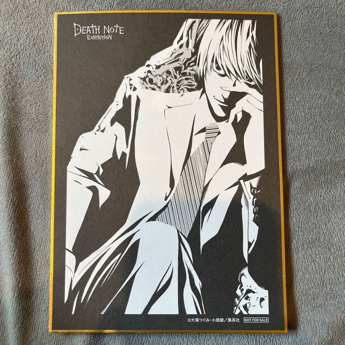 DEATH NOTE デスノート展 原画展 入場特典 色紙 夜神月 キラ DEATH NOTE デスノート展 原画展 入場特典 色紙 夜神月 キラ