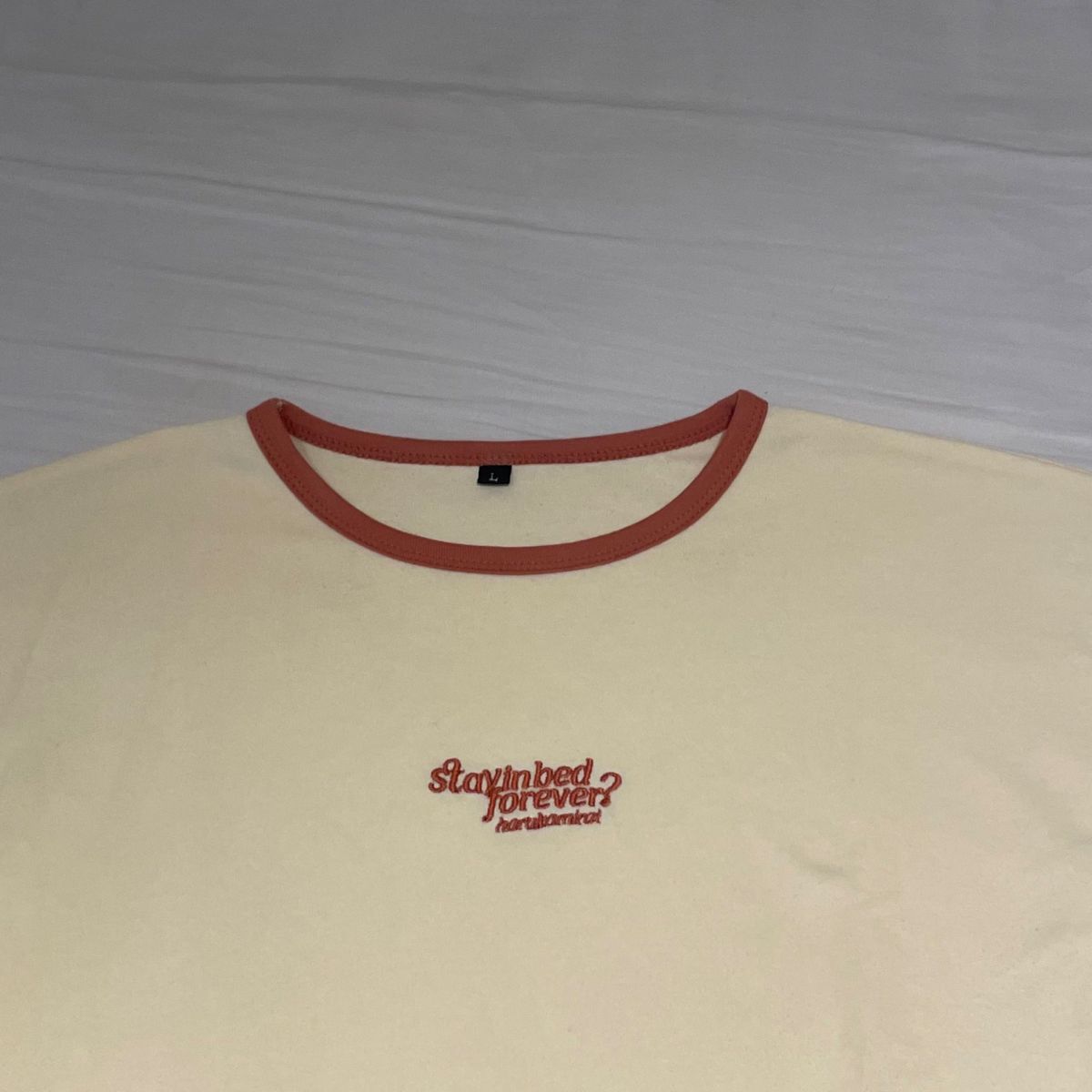 値下げ)【ハルカミライ】リンガーTシャツ/イエロー/Lサイズ 値下げ)【ハルカミライ】リンガーTシャツ/イエロー/Lサイズ