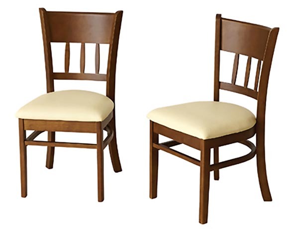85cm幅×65cmテーブルのダイニング3点セット・ダークブラウン(椅子完成品)_dt2_画像2