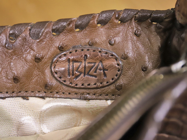  原文:イビザ　日本製　本物ワニ革　クロコレザーのハンドバッグ　（ワンショルダーバッグ）　ＩＢＩＺＡ