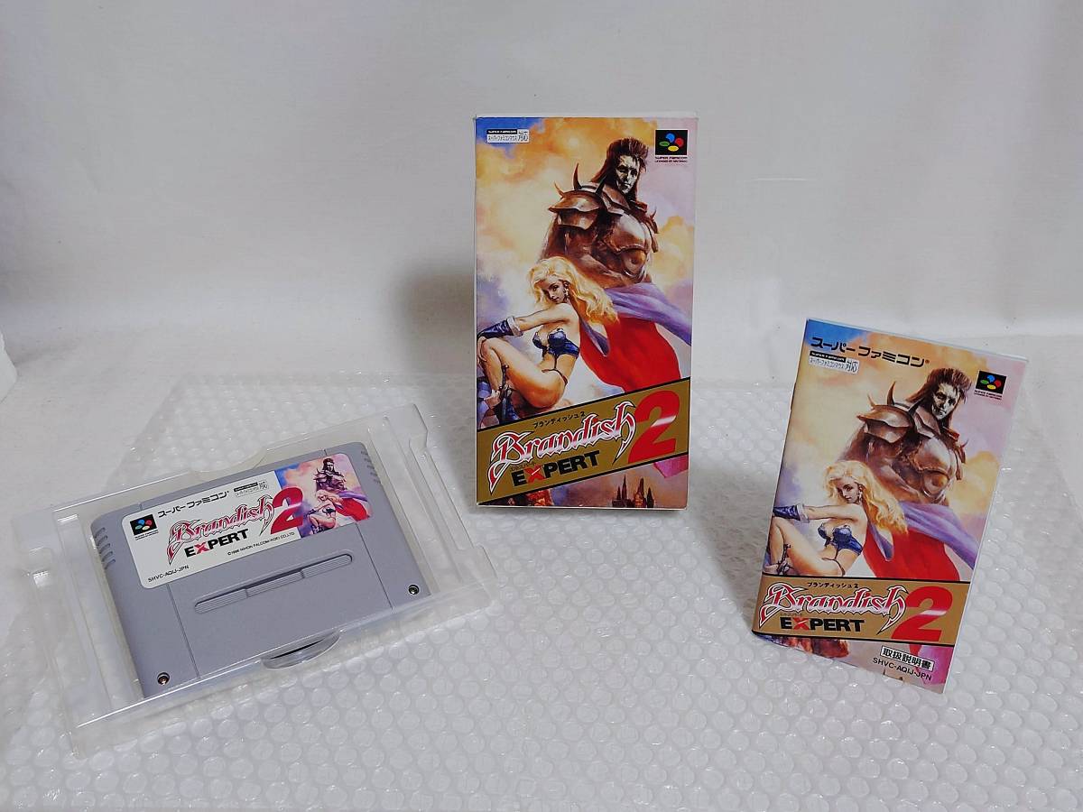 動作品+廃盤品+難あり　日本ファルコム　SFC　Brandish 2　EXPERT　スーパーファミコン　ブランディッシュ2　エキスパート_画像1