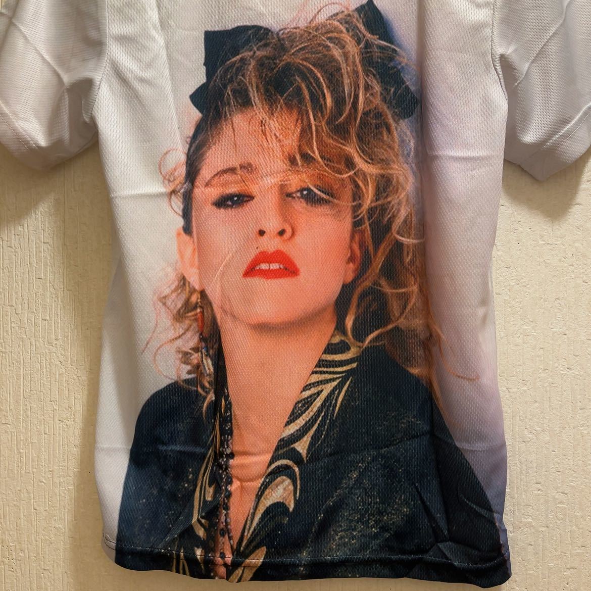 新品 ホワイト 80年代 Madonna マドンナ Tシャツ ユニセックス M 新品 ホワイト 80年代 Madonna マドンナ Tシャツ ユニセックス M