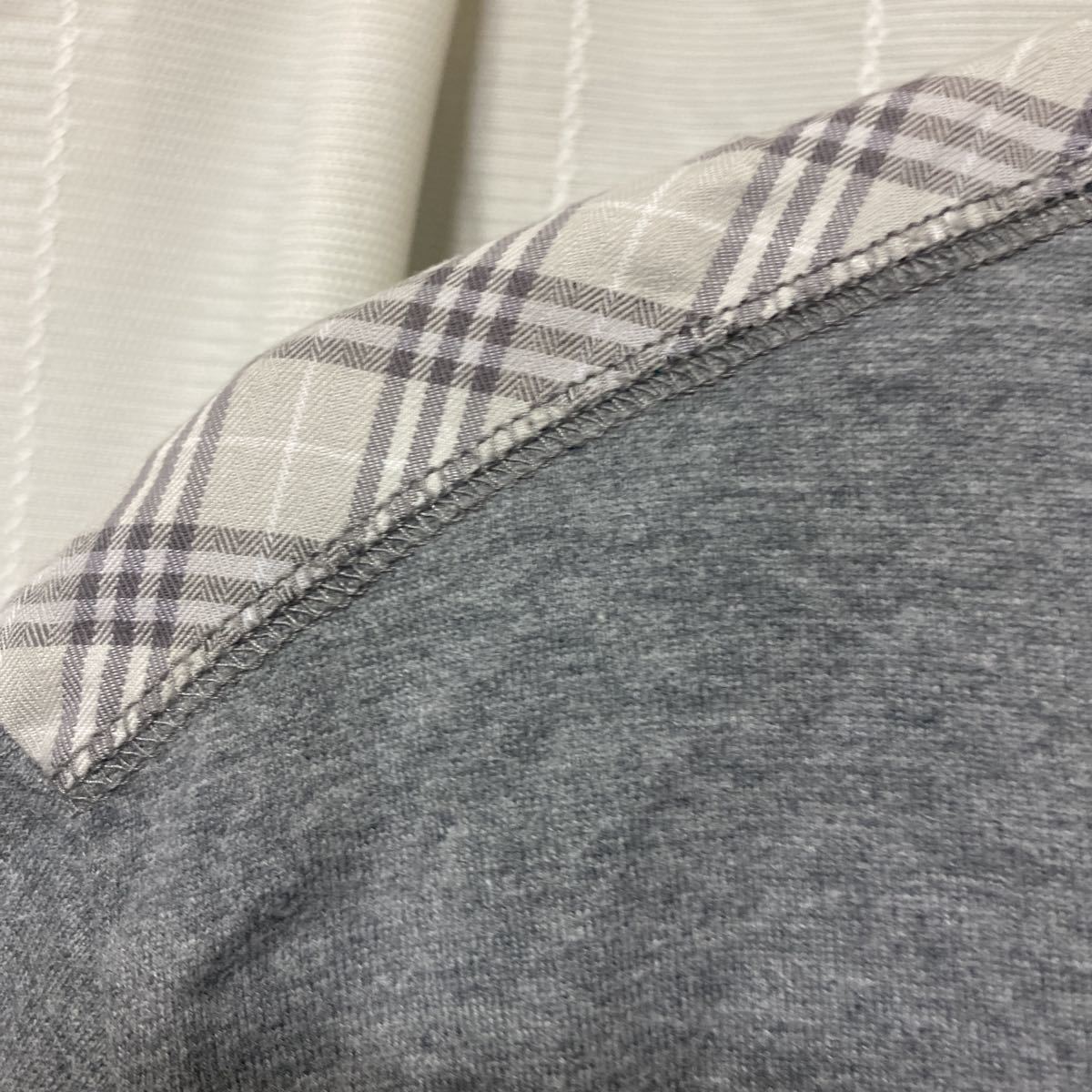 Burberryバーバリー ノバチェック グレー Tシャツ サイズ3の画像3