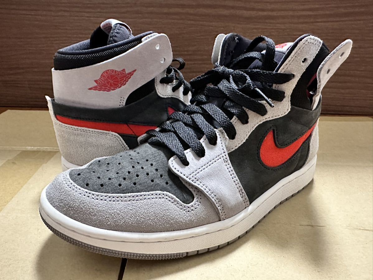 AIR JORDAN 1 ZOOM CMFT 2 DV1307-060 （ブラック/セメントグレー/ホワイト/ファイヤーレッド）25.5cm_画像1