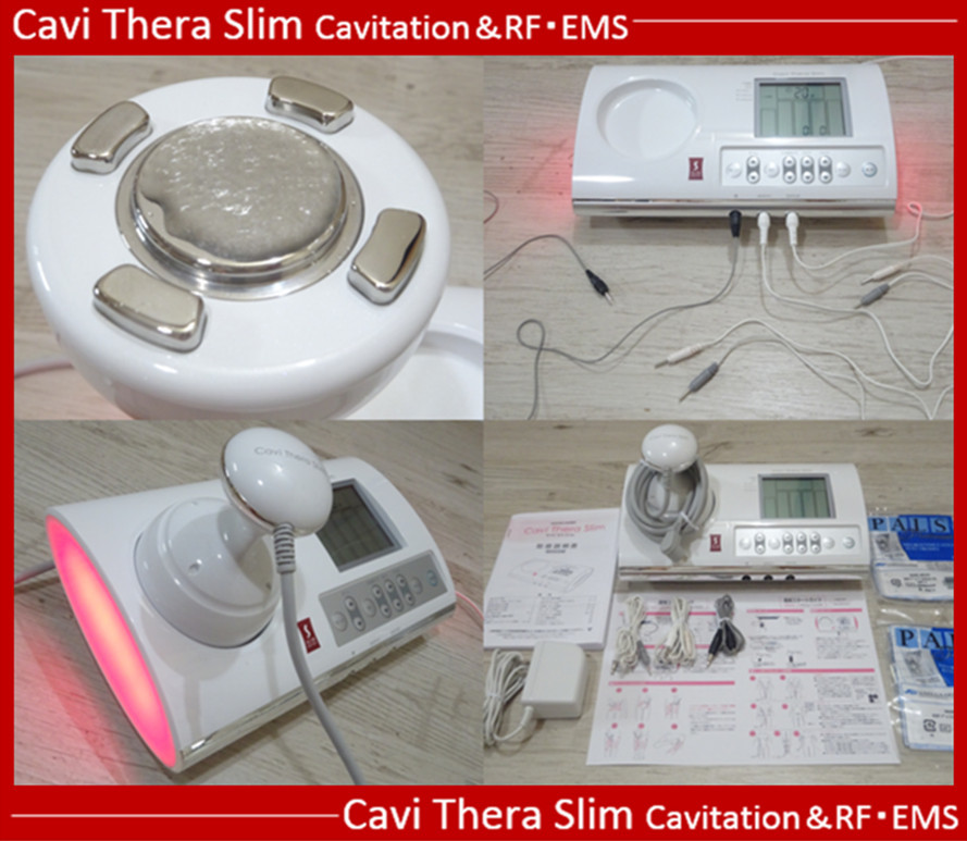 ★美品 サロン専売品 キャビテーション RFラジオ波 干渉波EMS運動 痩身エステ美容器 内臓脂肪 セルライト除去 ダイエット シェイプアップ★