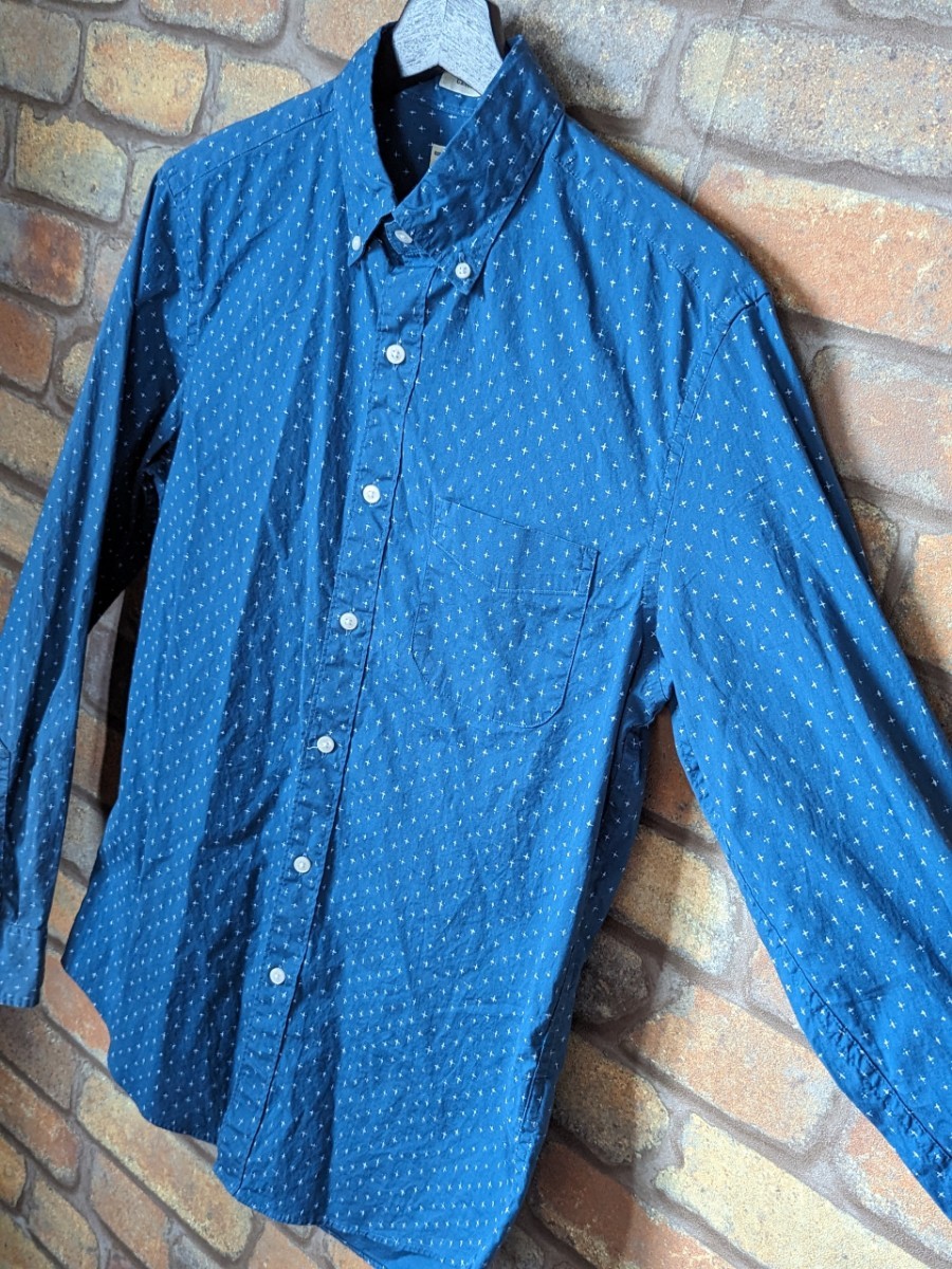 J.Crew L/S ButtonDownCottonShirt Blue ジェイクルー ボタンダウンシャツ ブルー 長袖シャツ