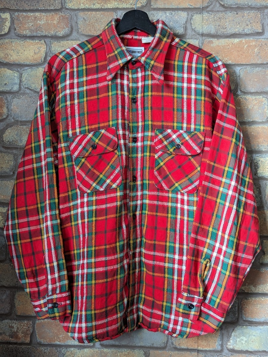 ☆70's FIVEBROTHER HeavyFlannelShirt 70年代 ファイブブラザー