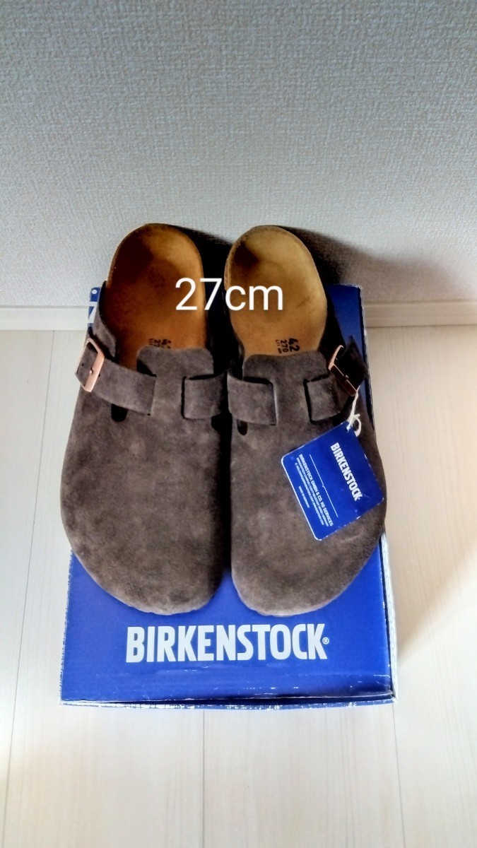 新品 新品☆BIRKENSTOCK☆BOSTON☆27cm☆MOCHA☆REGULAR FI☆タグ付き