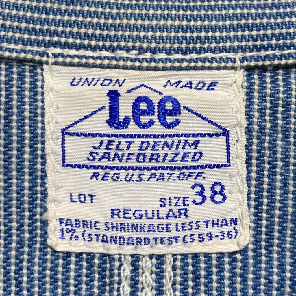 Lee vintage archives リー アーカイブス 40's 復刻 91-J LOCO JACKET ヒッコリー デニム カバーオール ジャケット ロングL size.38 (M)の画像6