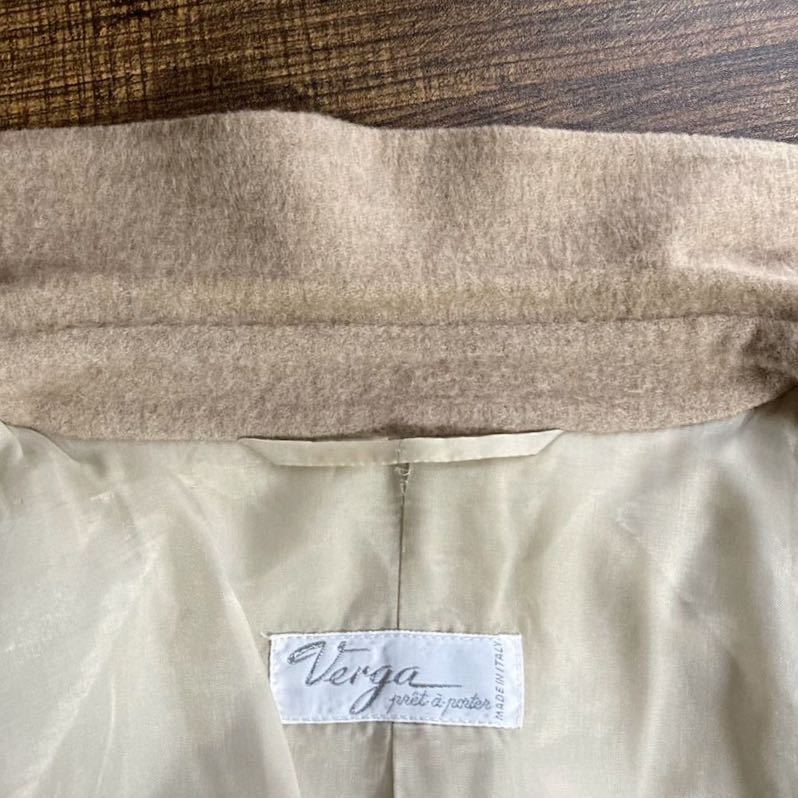 超高級 Verga ヴェルガ Loro Piana ロロピアーナ カシミヤ100% ダブルフェイス 3B ジャケット size.46 (M) ベージュ 伊勢丹取扱 定価70万_画像10