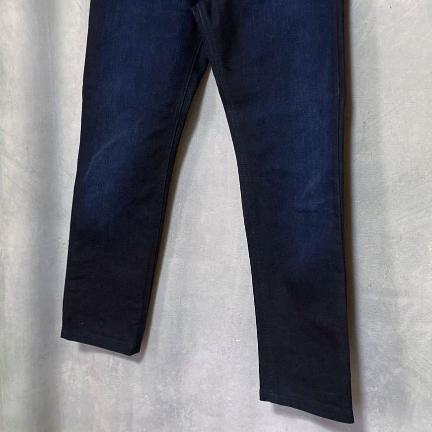高級 ARMANI COLLEZIONI アルマーニコレツォーニ Dark Blue P16 Slim Fit Jeans スリムフィット ストレッチ デニムパンツ ジーンズ size.30の画像3