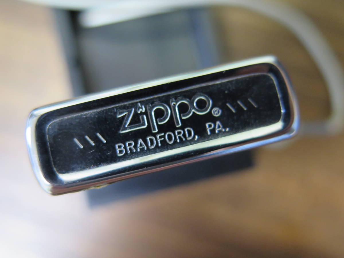 ZIPPO 1984年製　1円スタート　ジッポー　中古品　ストラップ付きジッポー　ベルトループ　プレーンジッポー_画像7