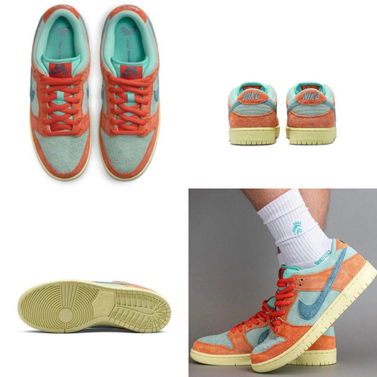 Nike SB Dunk Low Pro PRM Orange and Emerald Rise 28 5cm Nike SB Dunk Low Pro PRM Orange and Emerald Rise 28 5cm