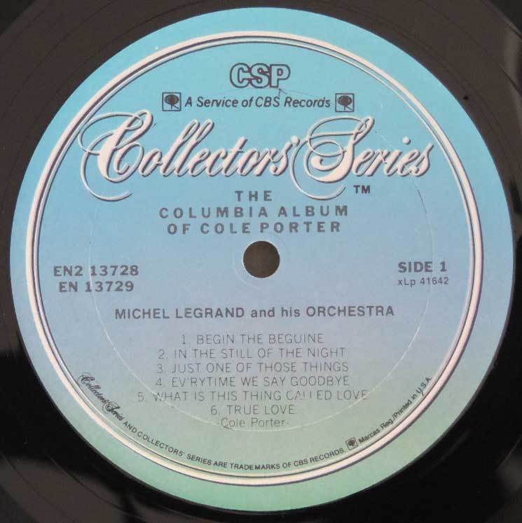 Michel Legrand / The Columbia Album Of Cole Porter 2LP ジャズ ピアノ オーケストラ_画像3