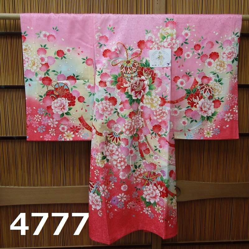 TA-4777　新品　正絹　お初着　（女児）　宮参り　お祝着_画像1