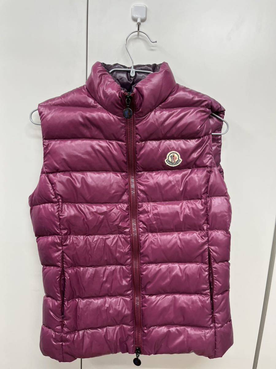 32635.0930R】☆中古品☆サイズ1 MONCLER モンクレールダウンベスト