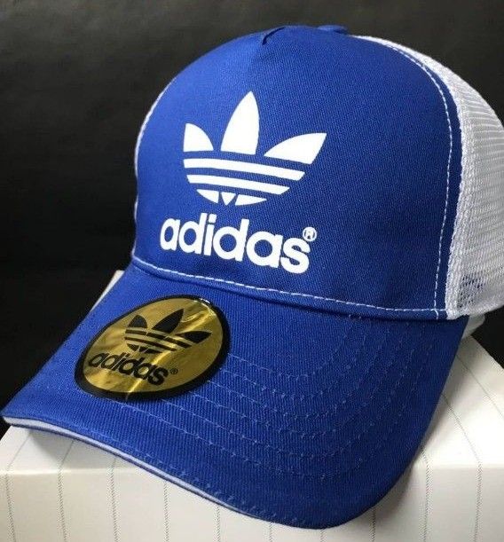 【新品】2.3万円 adidas アディダス 国内流通無 超希少価値 入手困難モデル スナップバックキャップ 美ブルー/ホワイト