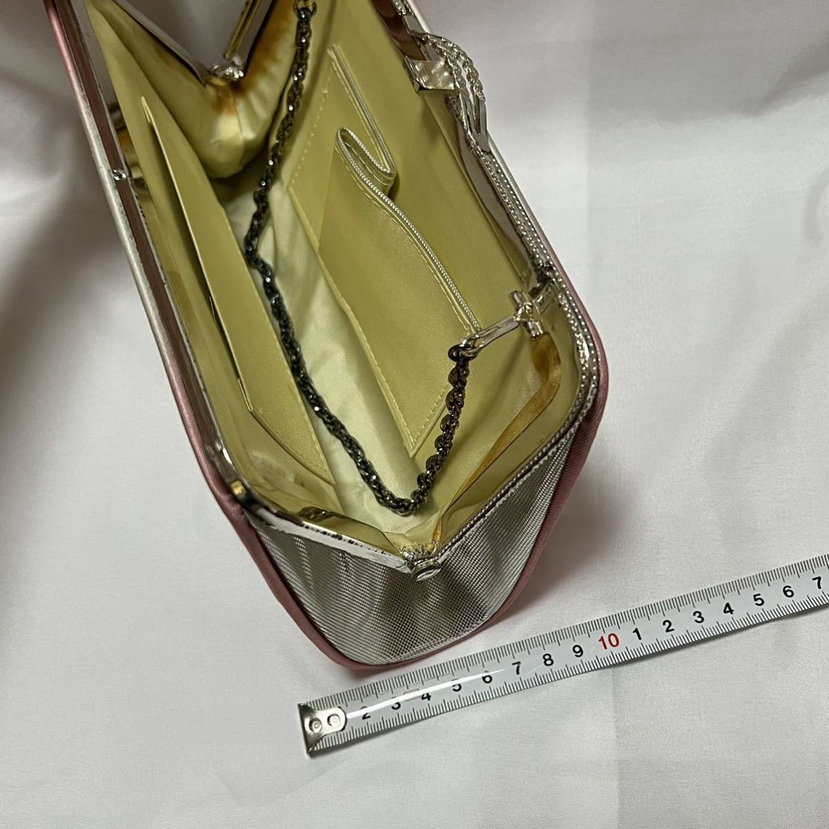 【格安】和装バッグ、草履、セット、着物、七五三、バッグ、結婚式、昭和レトロ、年代物、がま口、ビーズ、和装小物、バック、上品、ピンク