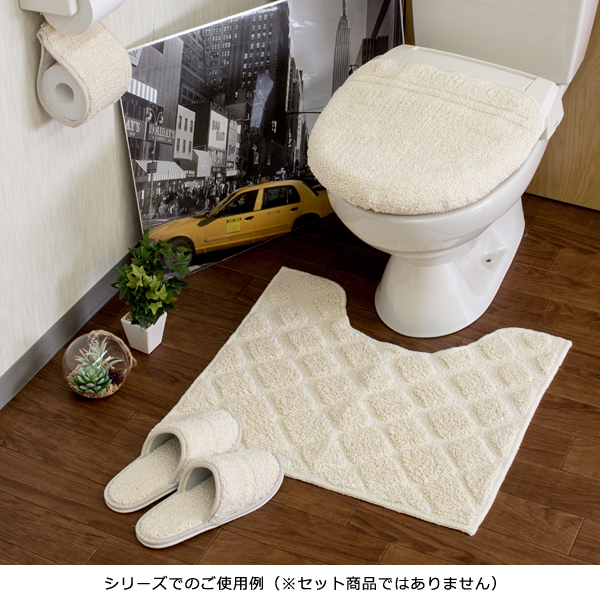 toilet cover cover warm water toilet seat for cover cover toilet cover cover washing for washlet for stylish Northern Europe cotton cotton 100% washing machine circle wash made in Japan 