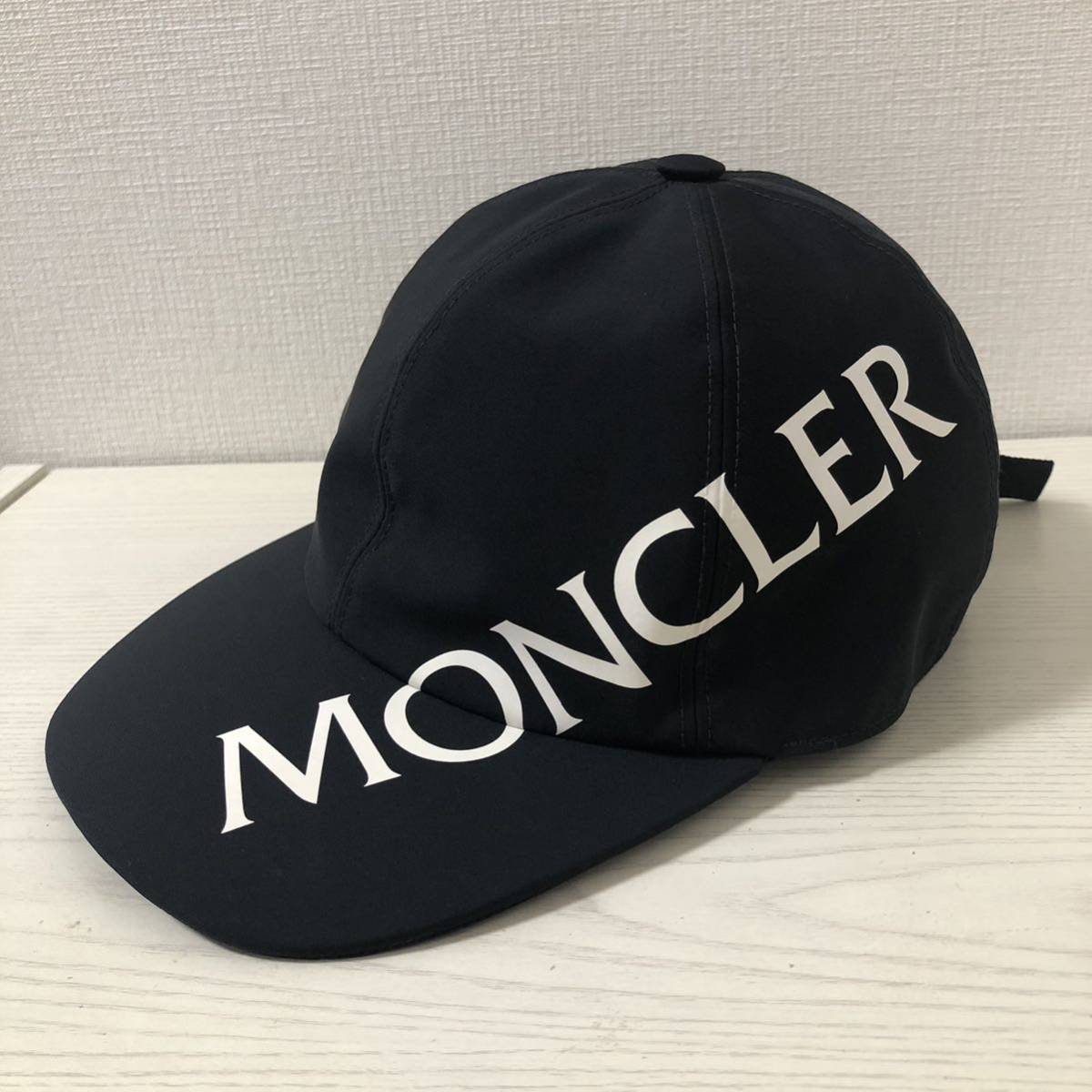 【新品同様】モンクレール MONCLER キャップ　BASEBALL ブラック　黒　帽子