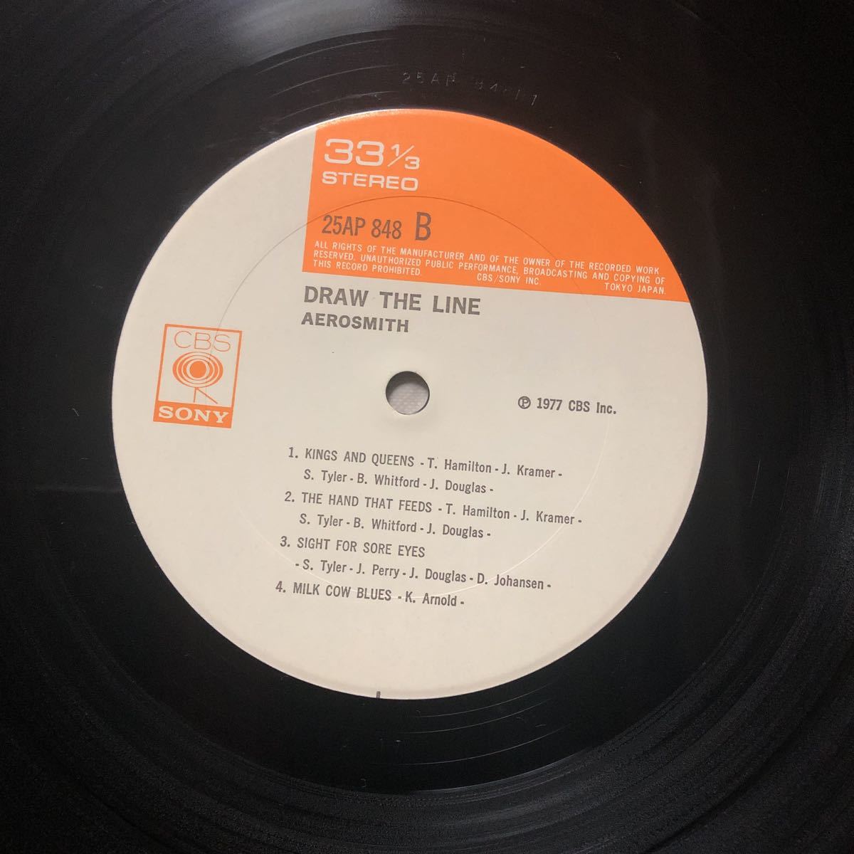 エアロスミス AEROSMITH /DRAW THE LINE 中古LPレコード　ハードロック_画像9