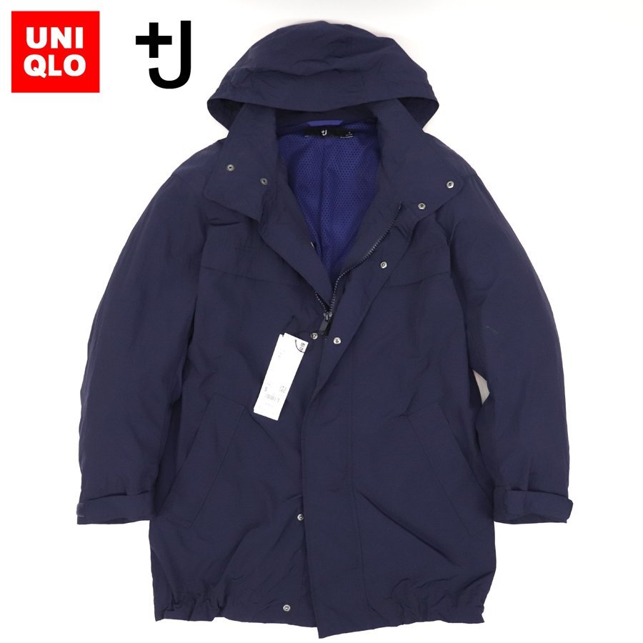 UNIQLO +J オーバーサイズフーデッドハーフコート BLK L UNIQLO +J オーバーサイズフーデッドハーフコート BLK L
