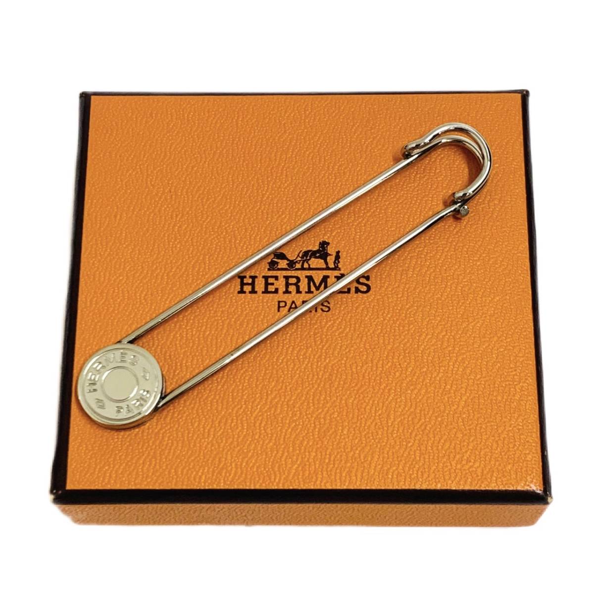 HERMES エルメス セリエ ピンブローチ シルバーカラー アクセサリー_画像1