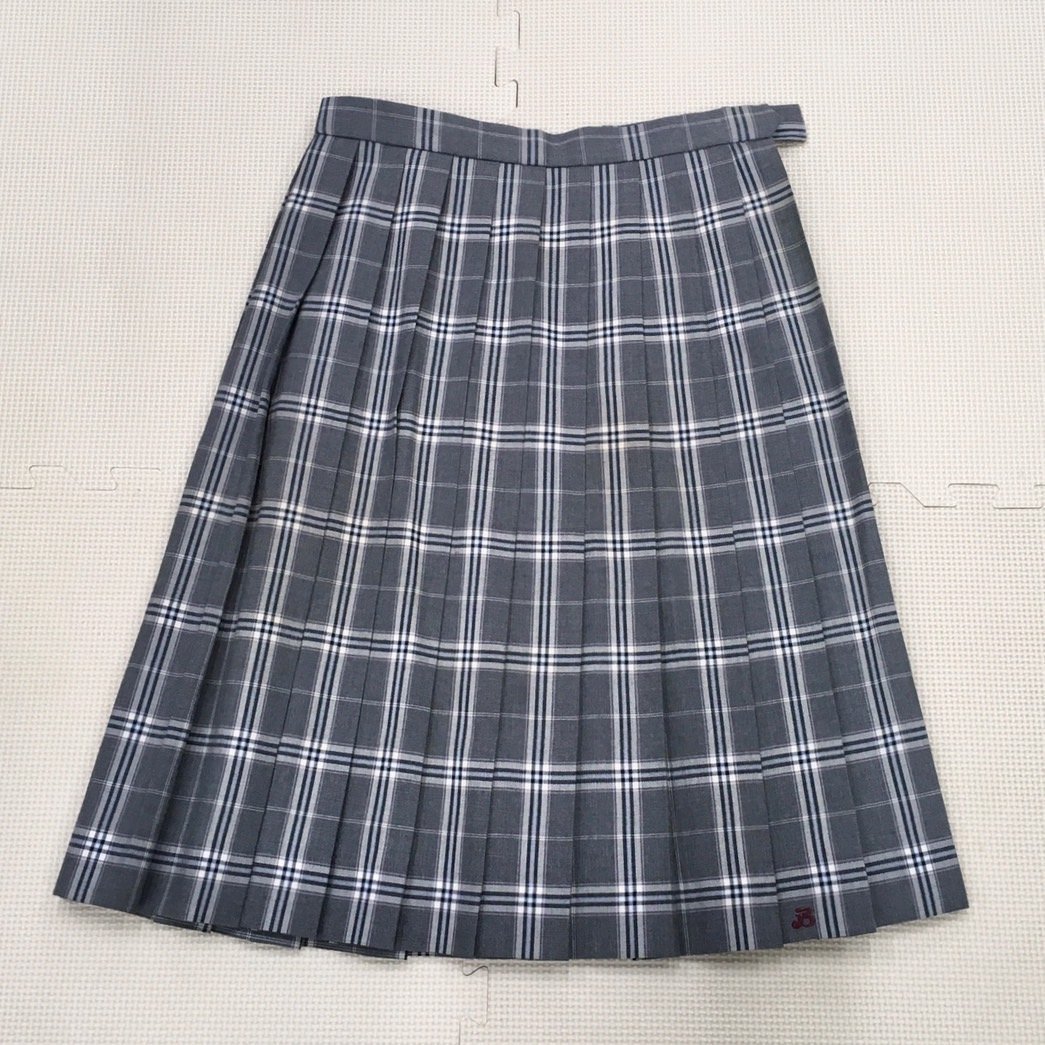 A3(中古)栃木県 宇都宮文星女子高校 女子制服2点 /9/W60/丈57/セーラーブラウス/夏スカート/esse scoula/グレーチェック柄/学生服/卒業生品_画像6