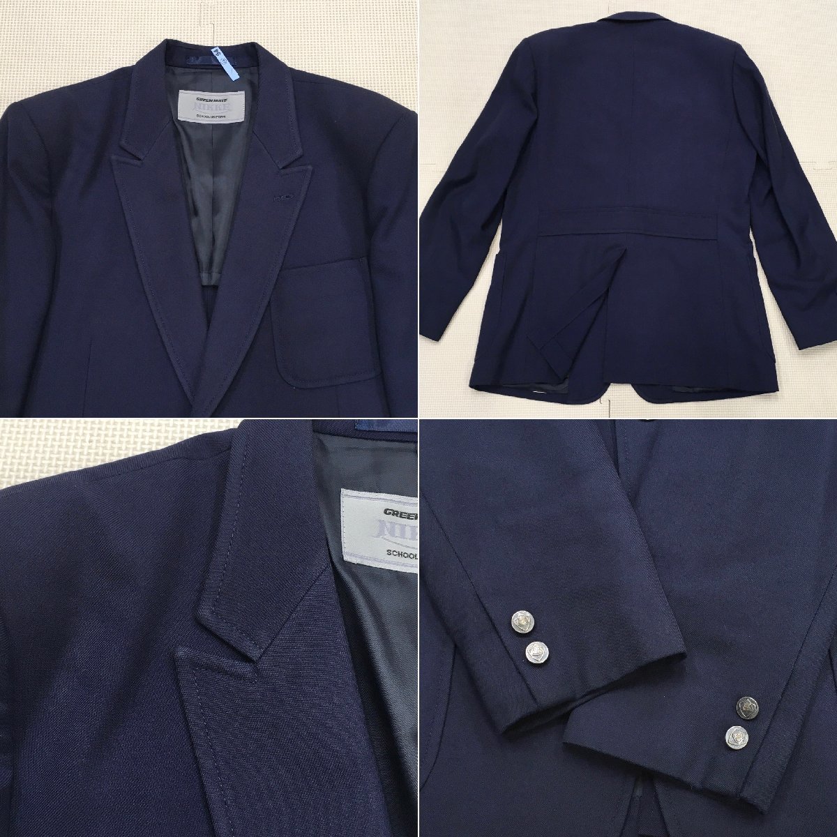 豊富な商品から AT803-1(中古)栃木県 宇都宮清陵高校 男子学生服 4点セット /L 学生服