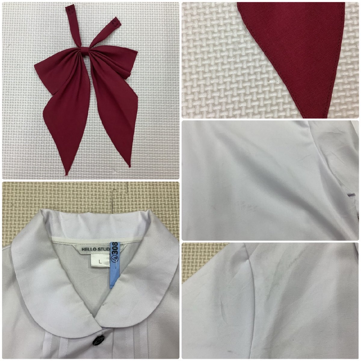 【2025年】エレガントファッションを上品に着 山形・福島方面 Y)I306(中古) 学生服 /165A/L/W63 4点セット 学生服