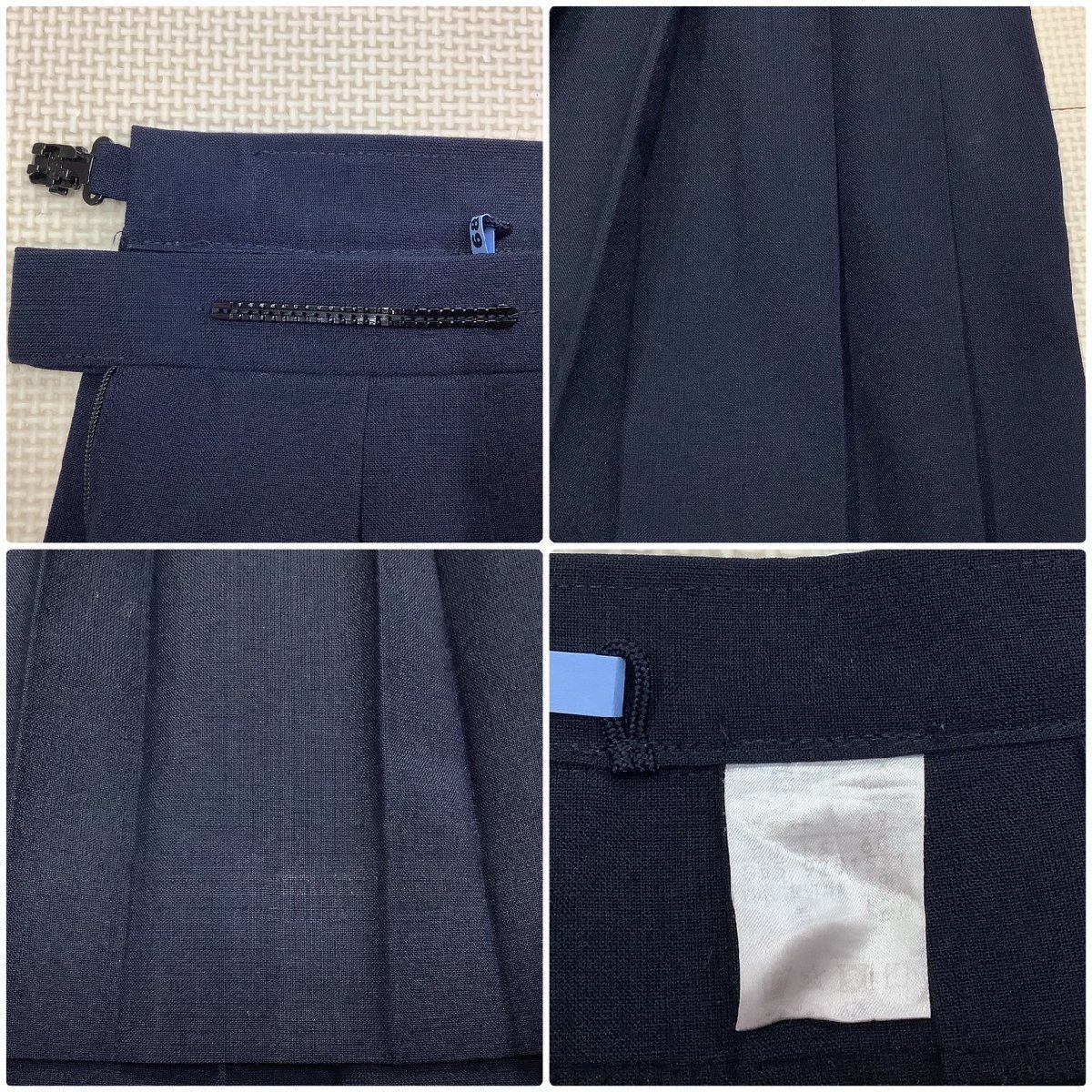 I10/Y(中古)山形県 山形市立 第九中学校 女子制服4点 /L/W69/セーラー/スカート/ダービータイ/茶1本/関東襟/夏服/合服/学生服/_画像10