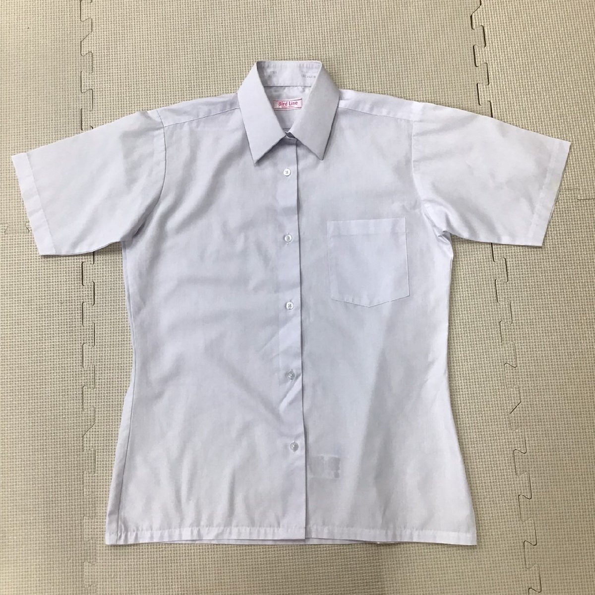 O40/Y(中古)山形県 長井南中学校 女子制服4点 /S/M/W56-62/丈61/セーラーブレザー/ベスト/ブラウス/冬スカート/紺/赤ライン/冬服/学生服_画像6