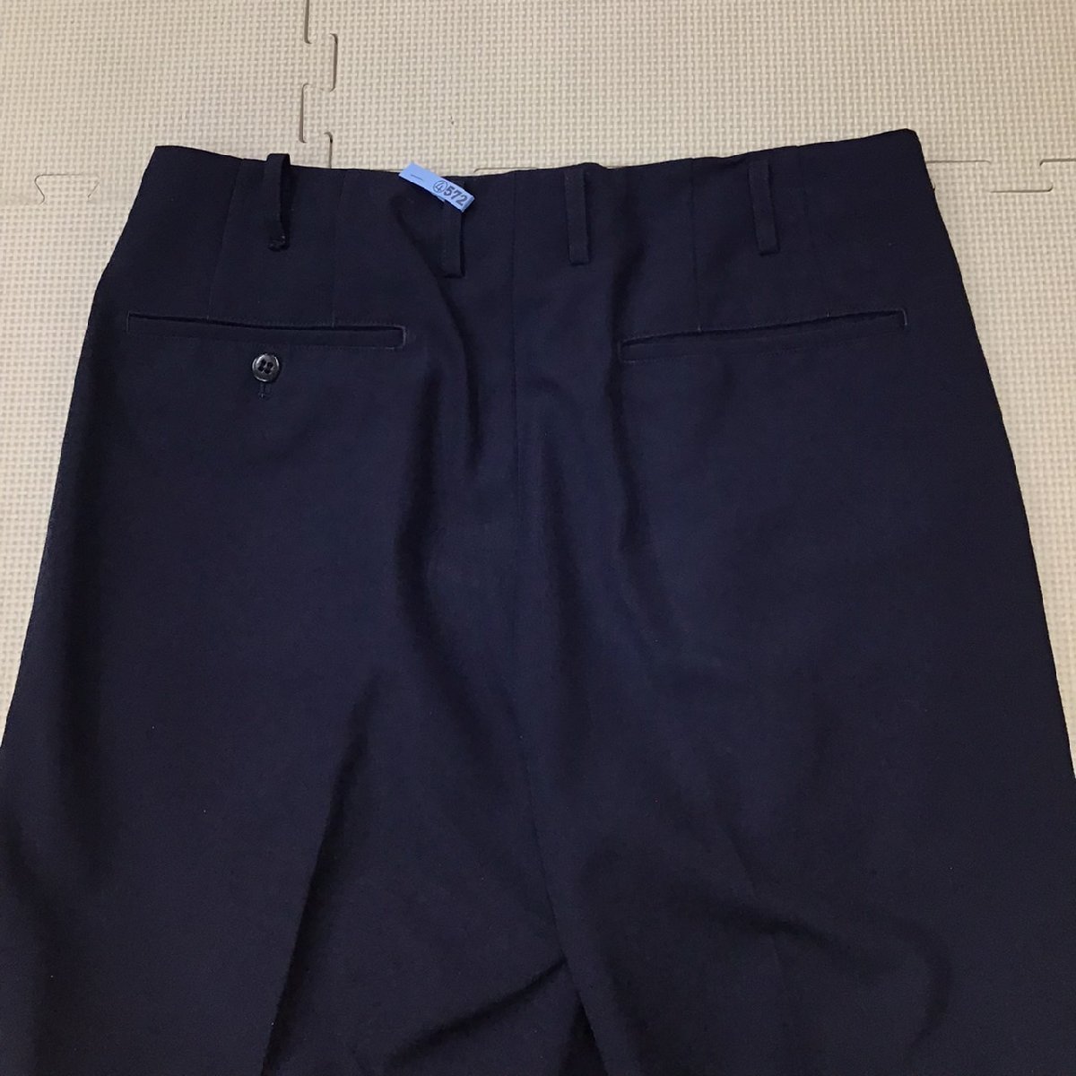 O48/(中古)栃木県 作新学院中等部 男子制服 夏ズボン1点 /指定品/W82/股下69/夏ズボン/Zippy/紺/夏用/夏服/男子学生/制服/学生服/卒業生品_画像4