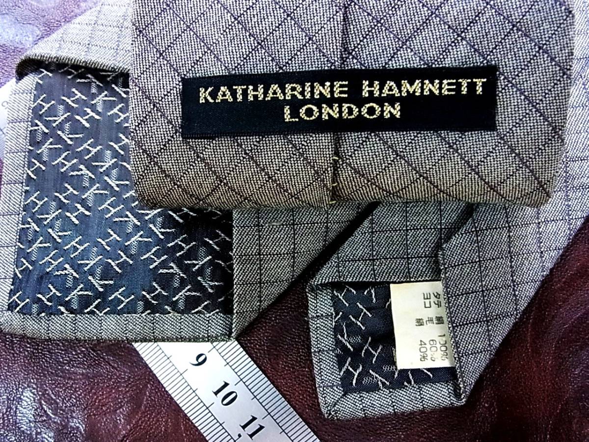 *N-0025* Katharine Hamnett [ wool 60%] necktie 