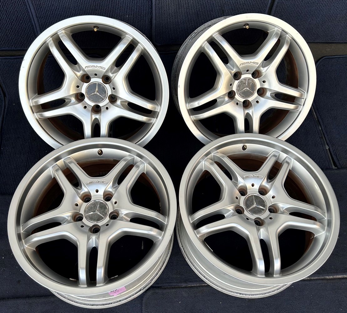 AMG メルセデスベンツ CLKクラス 純正 18インチ ホイール4本 7.5J/8.5J