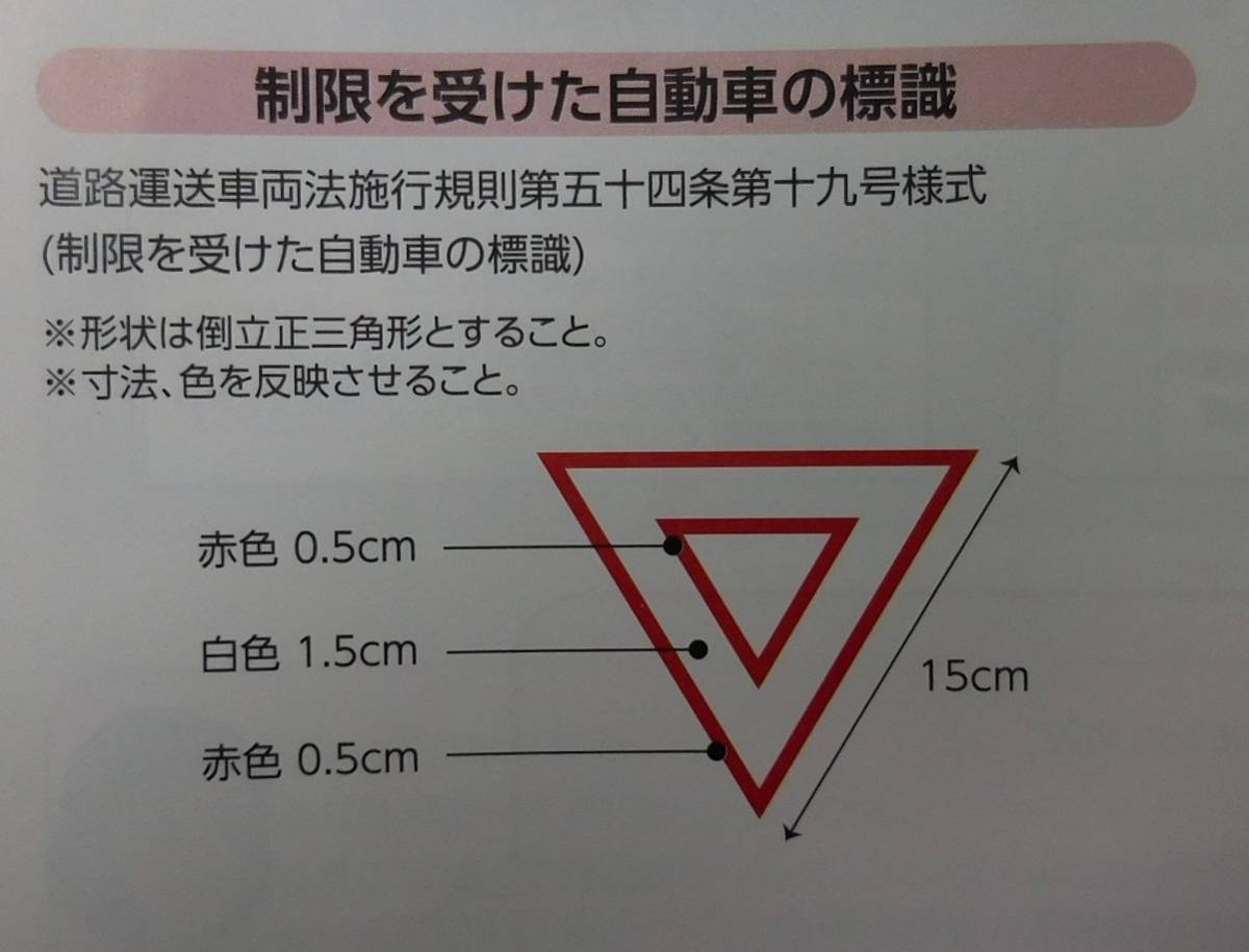 10★低速車マーク★高品質▽マークx1枚★作業機付きトラクターの公道走行用表示★制限を受けた自動車の三角標識★_画像2