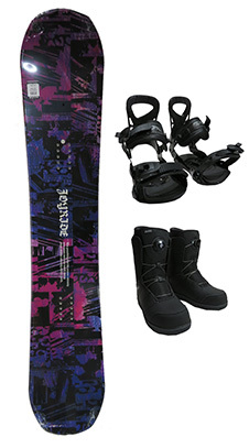 Joyride Joyride Snowboard + Переплет + Сапоги 3 -peece Set JSB810/Blue/150см/JOBG600/BLK/JBT3720T/BLK